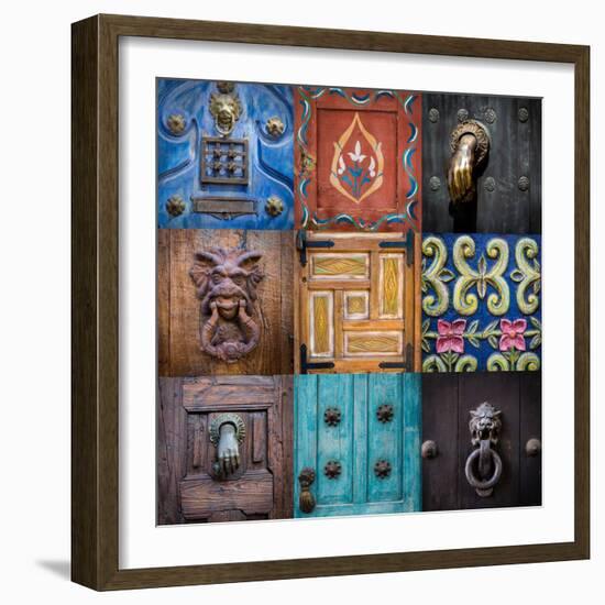 On the Door II-Kathy Mahan-Framed Photographic Print