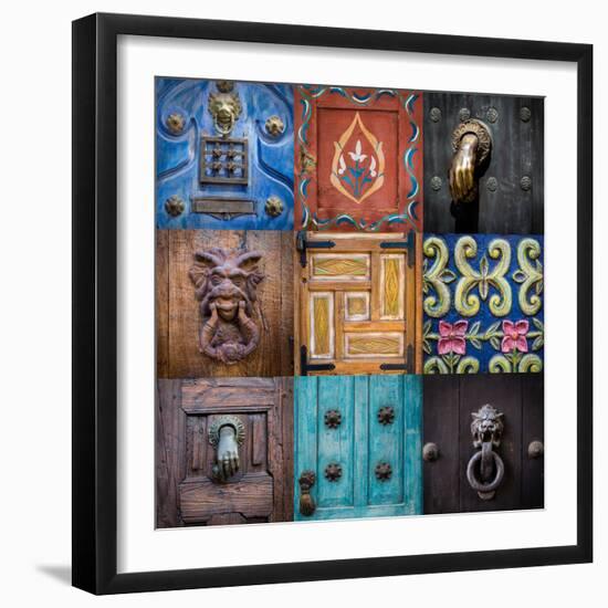 On the Door II-Kathy Mahan-Framed Photographic Print