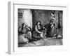 On the Door-Step, 19th Century-Constantin Guys-Framed Giclee Print