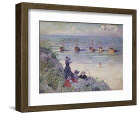 On the Dunes, Heyst-Th?o van Rysselberghe-Framed Giclee Print