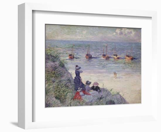 On the Dunes, Heyst-Th?o van Rysselberghe-Framed Giclee Print