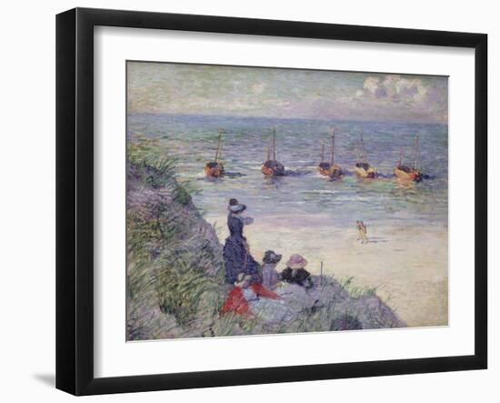 On the Dunes, Heyst-Th?o van Rysselberghe-Framed Giclee Print