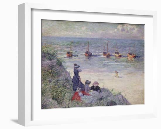 On the Dunes, Heyst-Th?o van Rysselberghe-Framed Giclee Print