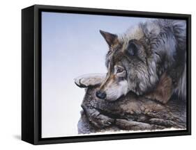 On the Edge-Rusty Frentner-Framed Stretched Canvas