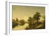 On the Esopus Creek, Ulster County, Ny, 1859 (Oil on Canvas)-David Johnson-Framed Giclee Print