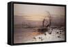 On the Estuary, Near Monmouth-Charles Brooke Branwhite-Framed Stretched Canvas
