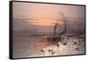 On the Estuary-Charles Brooke Branwhite-Framed Stretched Canvas