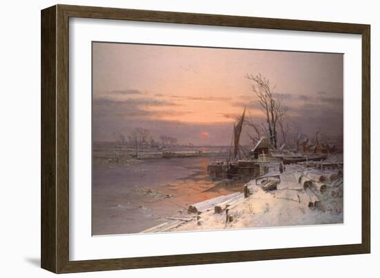 On the Estuary-Charles Brooke Branwhite-Framed Giclee Print