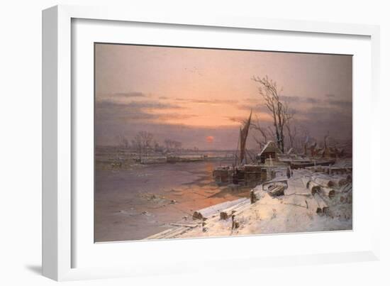 On the Estuary-Charles Brooke Branwhite-Framed Giclee Print