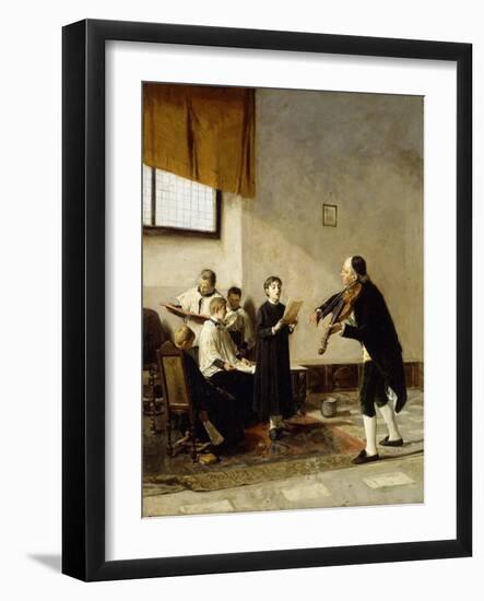 On the Eve of the Feast-Mose Bianchi-Framed Giclee Print