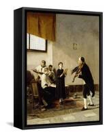 On the Eve of the Feast-Mose Bianchi-Framed Stretched Canvas