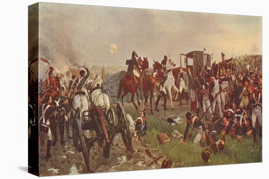 'On the Evening of the Battle of Waterloo', 1879 (1906)-Ernest Crofts-Stretched Canvas