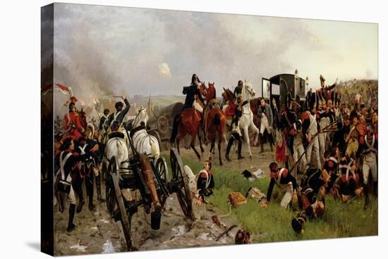 On the Evening of the Battle of Waterloo, 1879-Ernest Crofts-Stretched Canvas