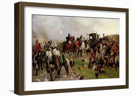 On the Evening of the Battle of Waterloo, 1879-Ernest Crofts-Framed Giclee Print