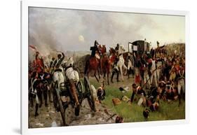 On the Evening of the Battle of Waterloo, 1879-Ernest Crofts-Framed Giclee Print