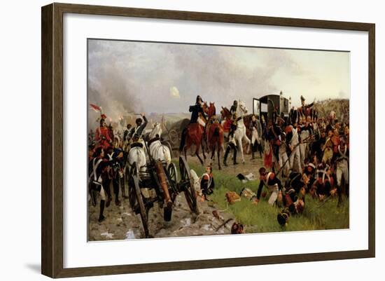 On the Evening of the Battle of Waterloo, 1879-Ernest Crofts-Framed Giclee Print