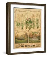 On the Farm, c. 1904-Vintage Reproduction-Framed Art Print