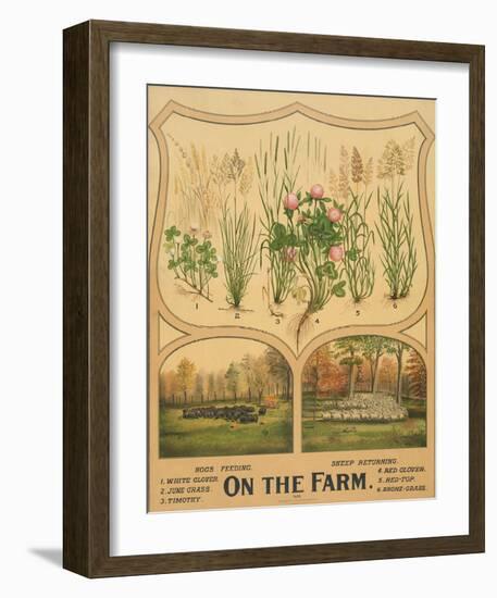 On the Farm, c. 1904-Vintage Reproduction-Framed Art Print