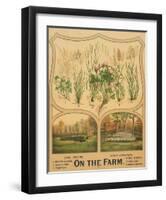 On the Farm, c. 1904-Vintage Reproduction-Framed Art Print