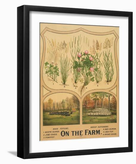 On the Farm, c. 1904-Vintage Reproduction-Framed Art Print