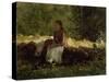 On the Fence-Winslow Homer-Stretched Canvas