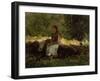 On the Fence-Winslow Homer-Framed Giclee Print