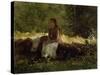 On the Fence-Winslow Homer-Stretched Canvas