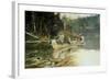 On the Flathead-Charles Marion Russell-Framed Art Print