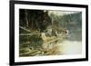 On the Flathead-Charles Marion Russell-Framed Premium Giclee Print