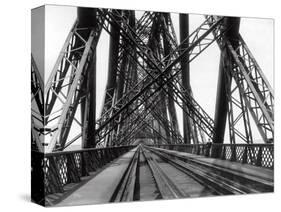 On the Forth Bridge, C.1890-null-Stretched Canvas