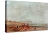 On The French Coast, 1880-James Cullett-Stretched Canvas