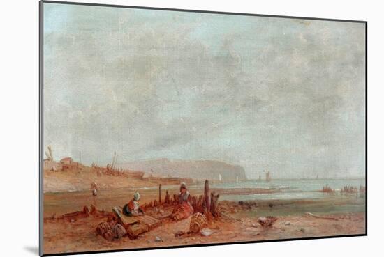 On The French Coast, 1880-James Cullett-Mounted Giclee Print