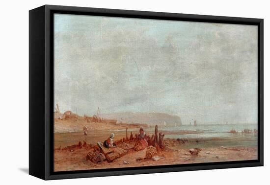 On The French Coast, 1880-James Cullett-Framed Stretched Canvas