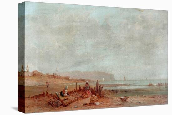 On The French Coast, 1880-James Cullett-Stretched Canvas