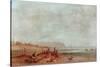 On The French Coast, 1880-James Cullett-Stretched Canvas