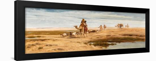 On the Fringe of the Desert, 1884 (Oil on Canvas)-Frederick Goodall-Framed Giclee Print
