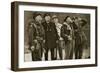 On the Front: Churchill and Montgomery Observe a Dogfight, 1944-English Photographer-Framed Giclee Print