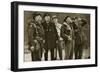 On the Front: Churchill and Montgomery Observe a Dogfight, 1944-English Photographer-Framed Giclee Print