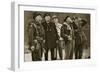 On the Front: Churchill and Montgomery Observe a Dogfight, 1944-English Photographer-Framed Giclee Print