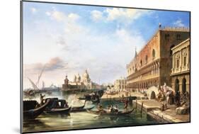 On the Grand Canal, Venice, Italy-Edward Pritchett-Mounted Giclee Print