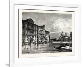On the Grand Canal Venice-null-Framed Giclee Print