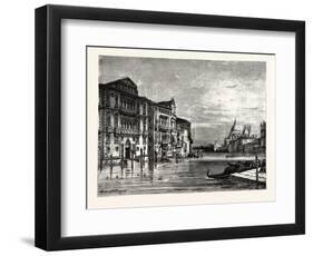 On the Grand Canal Venice-null-Framed Premium Giclee Print