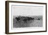 On the Great Abilene Cattle Trail from Texas-G.h. Del'orme-Framed Art Print