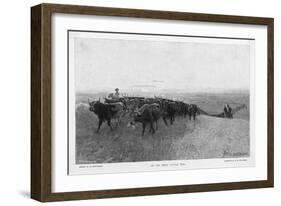 On the Great Abilene Cattle Trail from Texas-G.h. Del'orme-Framed Art Print