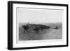 On the Great Abilene Cattle Trail from Texas-G.h. Del'orme-Framed Art Print