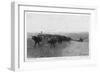 On the Great Abilene Cattle Trail from Texas-G.h. Del'orme-Framed Art Print