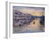 On the Great Canal, Osaka-Mortimer Ludington Menpes-Framed Giclee Print