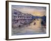 On the Great Canal, Osaka-Mortimer Ludington Menpes-Framed Giclee Print