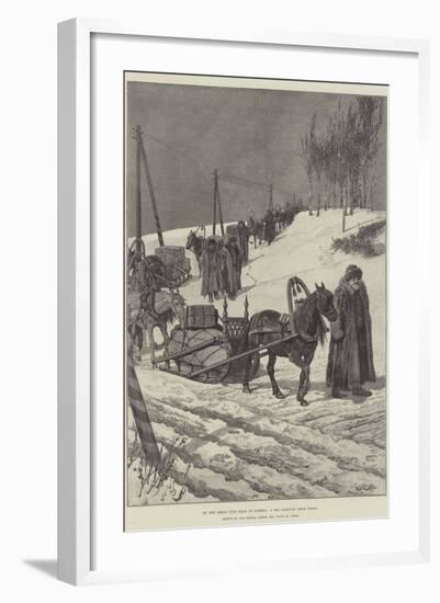 On the Great Post Road in Siberia, a Tea Caravan from China-Julius Mandes Price-Framed Giclee Print