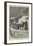 On the Great Post Road in Siberia, a Tea Caravan from China-Julius Mandes Price-Framed Giclee Print